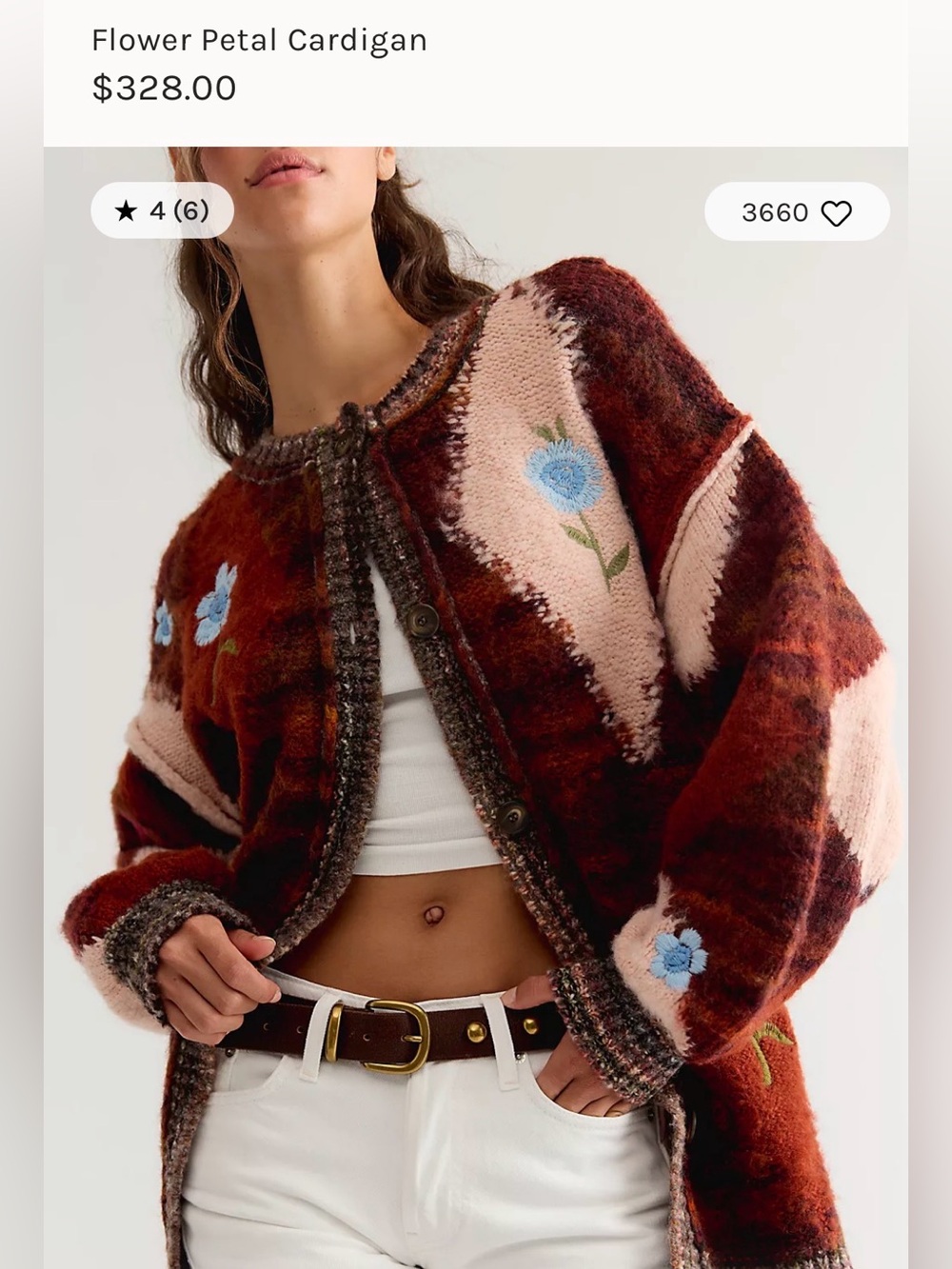 NEW free people cardigan
